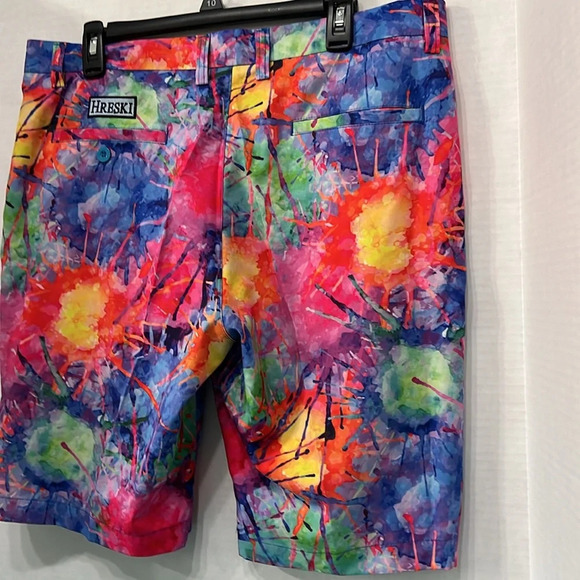 Hreski Explosion of Color Golf Shorts - Picture 6 of 7